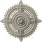 Ekena Millwork Haylynn Ceiling Medallion (Canopies up to 1 1/4"), 29 1/8"OD x 1 1/4"ID x 4"P, Pot of Cream Crackle CM29HYPCC - alternate 1
